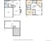 Floor plan showing basement, garage, kitchen, living room, and bedrooms layout at 1446 Braewood Ave, Highlands Ranch, CO 80129