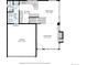 Main level floor plan showing the kitchen, living and dining areas at 1446 Braewood Ave, Highlands Ranch, CO 80129