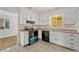 A simple kitchen featuring an oven, dishwasher, and sink at 1051 Lima St, Aurora, CO 80010