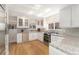 Well-lit kitchen featuring granite countertops, stainless steel appliances, and hardwood flooring at 1034 S Williams St, Denver, CO 80209