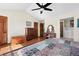 Spacious main bedroom with wood floors, closet, furniture and en-suite bathroom at 3151 E 134Th Cir, Thornton, CO 80241