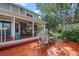 Inviting back deck with covered seating area, perfect for outdoor gatherings at 4161 W Lake Cir, Littleton, CO 80123