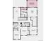 Second floor plan showing the primary suite, loft, laundry, and 3 bedrooms at 8950 Whiteclover St, Littleton, CO 80125