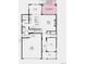 First floor plan showing the foyer, kitchen, dining room, great room, flex room, and two-car garage at 8950 Whiteclover St, Littleton, CO 80125