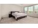 Bright bedroom featuring neutral walls, plush carpet, and abundant natural light from large windows, creating a serene atmosphere at 16432 Snowbourn Dr, Parker, CO 80134