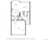 Detailed floor plan showcasing the layout of the first floor with kitchen, living room, and garage at 3000 E 112 Ave # 102, Northglenn, CO 80233