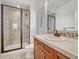 Bathroom with shower, toilet and vanity at 9562 Silent Hills Ln, Lone Tree, CO 80124