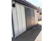 Exterior view of a barn door on a shed with gray rock landscaping at 2998 S Adams St, Denver, CO 80210