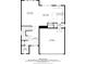 Detailed first floor plan showcasing the layout of the living room, dining area, kitchen, and garage at 8268 Mt Harvard Rd, Littleton, CO 80125