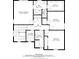 Second floor plan features a primary bedroom, walk-in closet, laundry, and multiple bedrooms at 8268 Mt Harvard Rd, Littleton, CO 80125