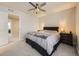 Inviting bedroom showcasing neutral walls and comfortable furnishings at 3744 Celestial Ave, Castle Rock, CO 80109