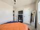 Cozy bedroom featuring neutral walls, ceiling fan, and space saving storage at 3744 Celestial Ave, Castle Rock, CO 80109