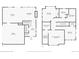 Combined floor plans of the first and second floors, showing the complete layout of the home at 3744 Celestial Ave, Castle Rock, CO 80109