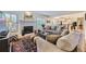 Comfortable living room with fireplace and neutral tones at 5988 E Jamison Ln, Centennial, CO 80112