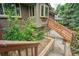 Exterior stairs lead down to the back yard at 1607 Ulysses St, Golden, CO 80401