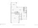 First floor plan showcasing kitchen, living room, dining room, and garage at 14461 Mosaic Ave, Parker, CO 80134