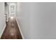 Hallway featuring hardwood floors at 1653 S Logan St, Denver, CO 80210
