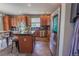 Modern kitchen with stainless steel appliances and center island at 1586 S Goldbug Cir, Aurora, CO 80018