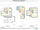 Floor plan featuring dimensions and layout of main level, second floor and basement at 5034 E Otero Cir, Centennial, CO 80122