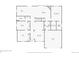 First floor plan featuring living room, kitchen, bedrooms, bathrooms, laundry, and garage at 6235 W Floyd Ave, Denver, CO 80227