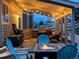 Outdoor patio with stylish furniture and a fire pit at 3902 Eagle Tail Ln, Castle Rock, CO 80104