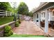 Well-manicured backyard with landscaping and a covered patio area at 3902 Eagle Tail Ln, Castle Rock, CO 80104