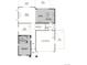 First floor plan featuring bedroom, bathroom, flex room, kitchen, dining, great room, and 2-car garage at 4463 Boone Cir, Brighton, CO 80601