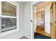 Light-filled entryway with hardwood floors, showcasing the home's inviting interior and convenient access at 45 Bridge St, Breckenridge, CO 80424