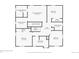 Second floor plan featuring bedrooms, bathrooms, closets, and laundry room spaces with approximate room dimensions for visualization at 676 Hedgerow Way, Brighton, CO 80601