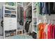 Well-organized walk-in closet with custom shelving and ample storage space at 17297 Opal Hill Dr, Parker, CO 80134