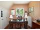 Bright home office with vintage desk and ample natural light at 100 N Gaylord St, Denver, CO 80206