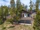 Charming home with a wooden deck, siding, and a lovely wooded setting at 24 Ski Pole Ct, Breckenridge, CO 80424