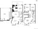 Detailed floor plan showcases the layout of the basement, first, and second floors at 2933 Central Park Blvd, Denver, CO 80238