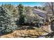 Aerial view of back of unit, showing the fence and green spaces at 15157 E Louisiana Dr # A, Aurora, CO 80012