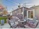 This backyard has an outdoor fire pit area for gatherings at 940 Hooker St, Denver, CO 80204