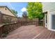 Wooden deck with lattice panels and backyard access at 19229 E Legend Ave, Parker, CO 80134
