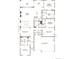 Detailed floor plan showcasing the layout of the gourmet kitchen, primary bedroom, living room, and 3-car garage at 8672 Pennycress Dr, Littleton, CO 80125