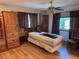 Bedroom featuring a built-in desk and storage space at 3910 E Orchard Rd, Centennial, CO 80121