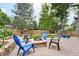 Cozy patio with a brick fire pit and comfortable seating, ideal for gatherings at 4680 W 100Th Ave, Westminster, CO 80031