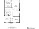Floor plan of the second story showing bedrooms, walk in closet and primary bathroom at 20305 E 41St Ave, Denver, CO 80249