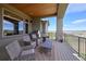Spacious outdoor deck with comfortable seating and stunning neighborhood views at 5195 Raintree Cir, Parker, CO 80134
