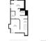 Layout of the basement with measurements for rooms, bath, electrical and halls at 9400 E Iliff Ave # 103, Denver, CO 80231