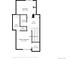 Layout of the second floor with measurements for bedrooms, baths, hall and walk in closet at 9400 E Iliff Ave # 103, Denver, CO 80231