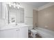 Clean bathroom with white vanity and bathtub at 458 Whitetail Cir, Lafayette, CO 80026