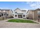 A well maintained backyard featuring a grass area and fence at 199 Simmental Loop, Castle Rock, CO 80104