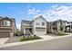 Charming two-story home featuring a well-kept lawn and a two-car attached garage at 199 Simmental Loop, Castle Rock, CO 80104