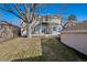 Backyard with a patio and a huge tree at 1215 S Ogden St, Denver, CO 80210