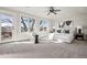 Stylishly furnished bedroom featuring a comfy king bed and natural light at 1215 S Ogden St, Denver, CO 80210