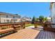 Inviting backyard deck with built-in seating, perfect for outdoor entertaining and relaxation at 9735 E 112Th Pl, Commerce City, CO 80640
