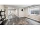 Finished basement with an open layout, recessed lighting, and epoxy floors at 9735 E 112Th Pl, Commerce City, CO 80640